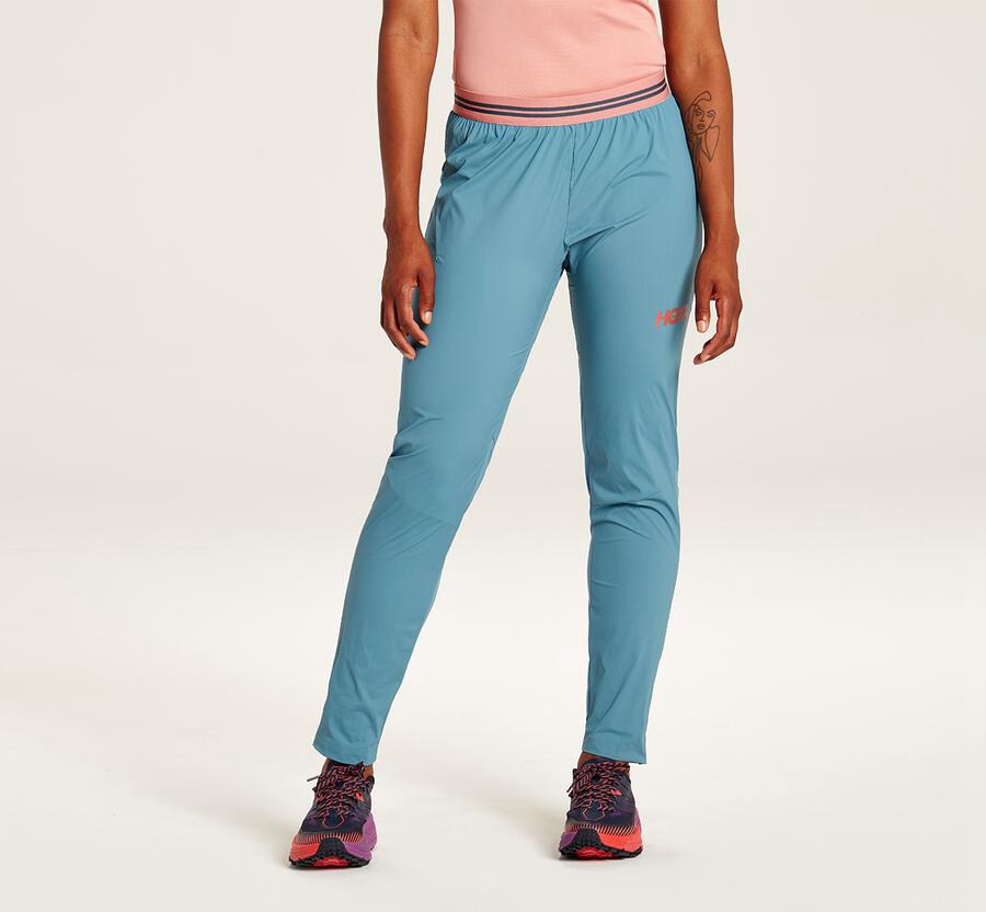 Hoka One One Wind - Women Pants - Blue,Australia GKR-026438